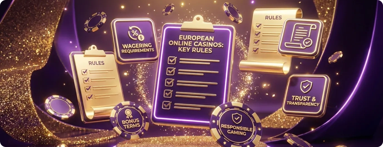 No deposit bonus rules in European online casinos